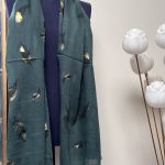 Feather printed scarf