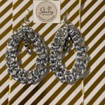 Handmade crochet earing