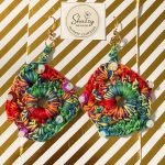 Handmade crochet earing