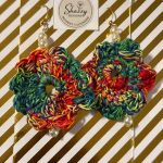 Handmade crochet earing